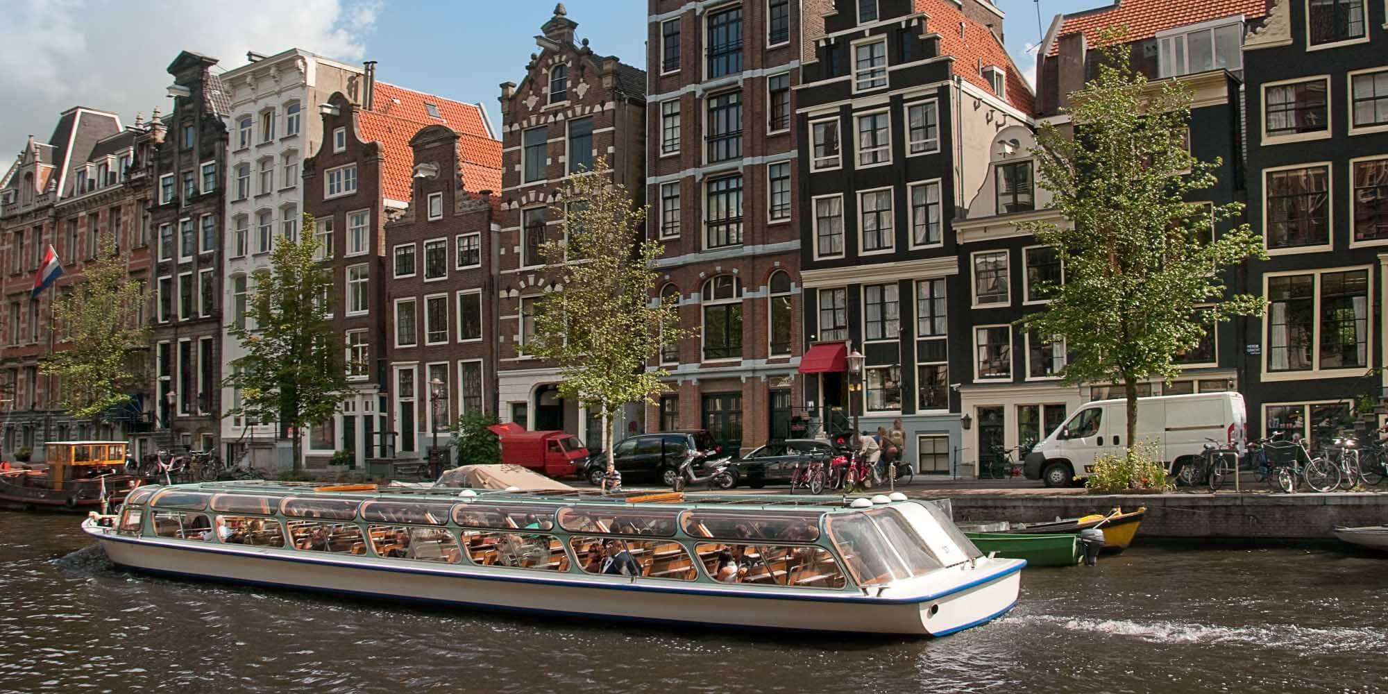 Rondvaart overdekte boot Amsterdam